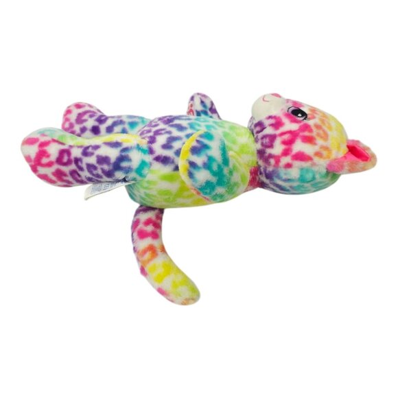 Build A Bear Amanda Rainbow Leopard Stuffed Animal Toy 16" Plush Purple Eyes BAB - Picture 10 of 11